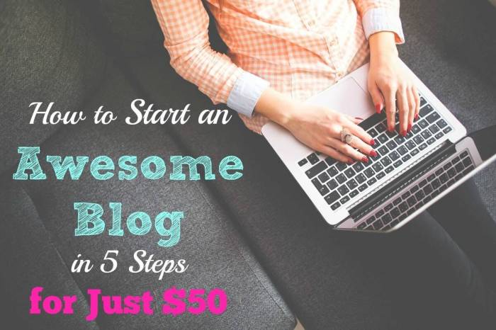 Blog start simple steps