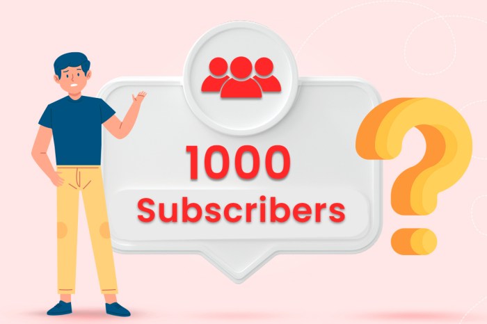 1000 subscribers get