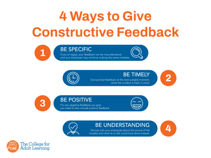 Constructive criticism give tips one helpful seldom refuse benson offers way right help if people