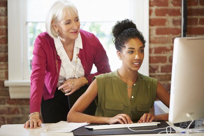 Leadership buddy teamwork mentor