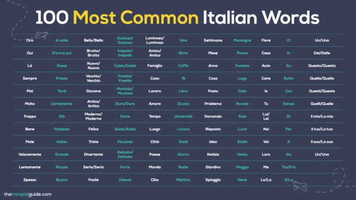How to Learn 100 Italian Words in a Month