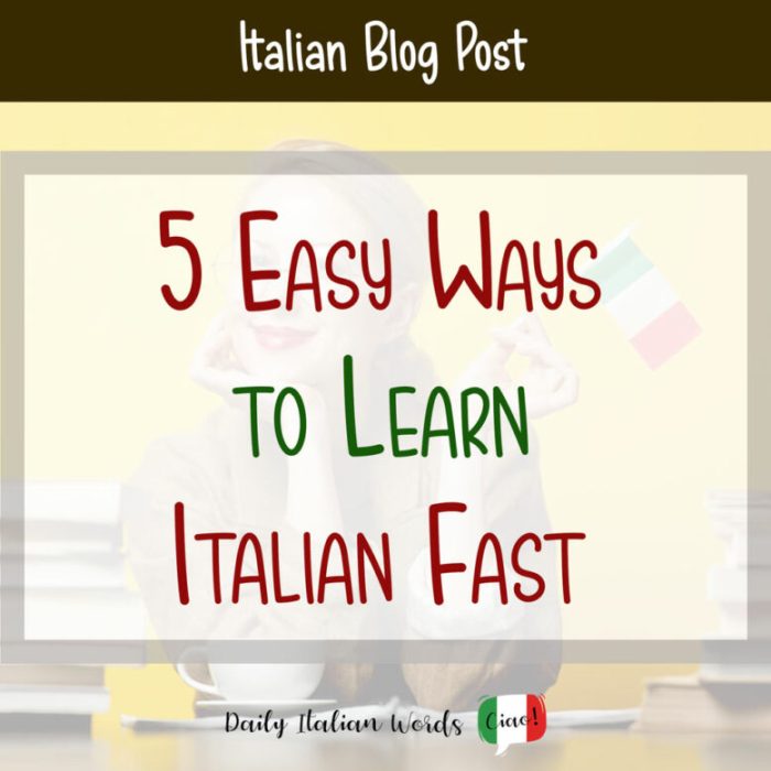 How to Learn 100 Italian Words in a Month