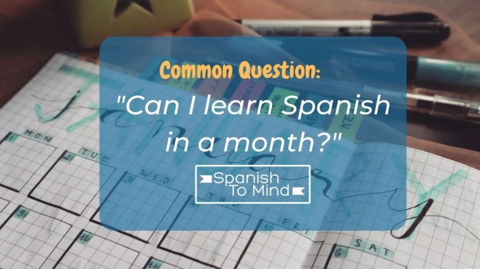 How to Learn 200 Spanish Words in a Month