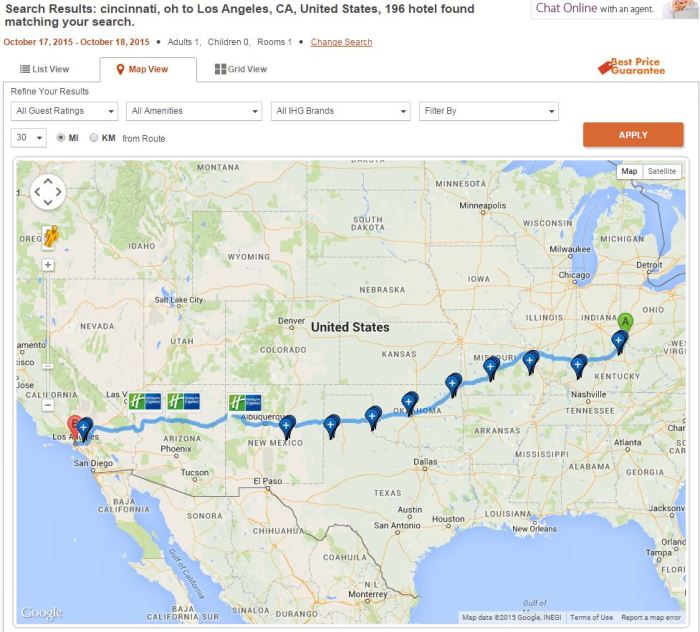 Route hotels along find ihg map trick simple hotel have zoom around show will can Route hotels along find ihg map trick simple hotel have zoom around show will can